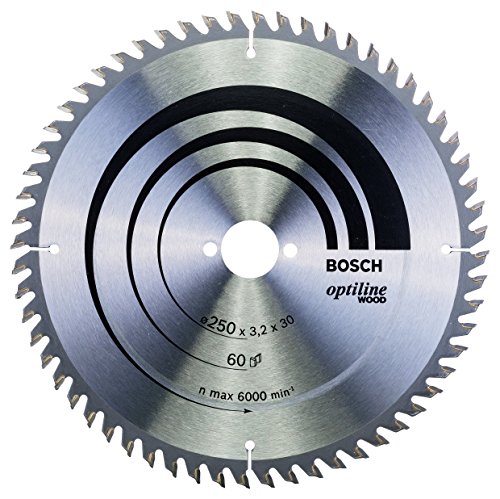 Bosch Professional Kreissägeblatt Optiline Wood (60 Zähne, Tischkreissäge, Ø 250 mm)