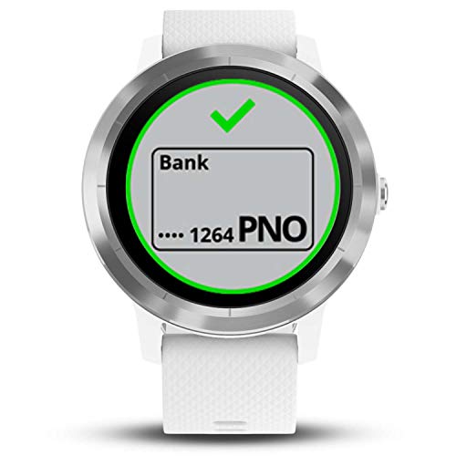 Garmin vívoactive 3 GPS-Fitness-Smartwatch - vorinstallierte Sport-Apps,kontaktloses Bezahlen mit Garmin Pay (Weiß-Silber, Standard)