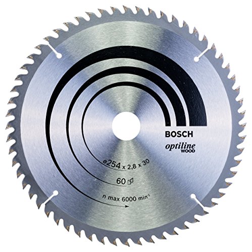 Bosch Professional Kreissägeblatt Optiline Wood (60 Zähne, Tischkreissäge, Ø 254 mm)