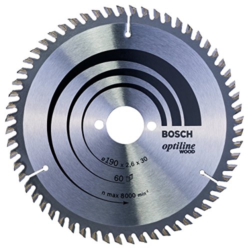 Bosch Professional Kreissägeblatt Optiline Wood (60 Zähne, Handkreissäge, Ø 190 mm)