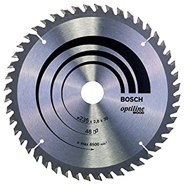 Bosch Professional Kreissägeblatt Optiline Wood (48 Zähne, Handkreissäge, Ø 235 mm)