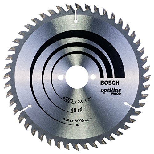 Bosch Professional Kreissägeblatt Optiline Wood (48 Zähne, Handkreissäge, Ø 190 mm)