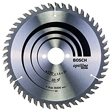 Bosch Professional Kreissägeblatt Optiline Wood (48 Zähne, Handkreissäge, Ø 190 mm)