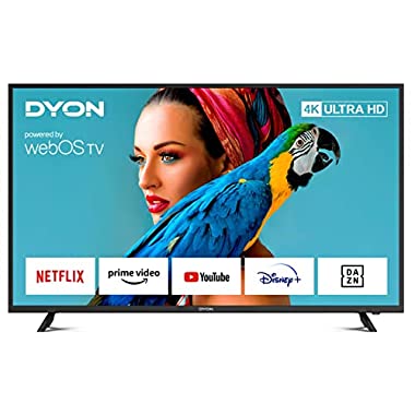 DYON Smart 55 X-EOS 139 cm (Smart TV (4K Ultra-HD, HDR10, HD Triple Tuner (DVB-C/-S2/-T2), App Store, Prime Video, Netflix, Magic Remote mit Sprach- & Gestensteuerung) [Modelljahr 2021])