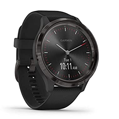 Garmin vívomove 3 - stilvolle Hybrid-Smartwatch mit analogen Zeigern & OLED-Display, Sport-Apps und Fitness-/Gesundheitsdaten, wasserdicht, 5 Tage Akkulaufzeit, Fitness Tracker, connected-GPS