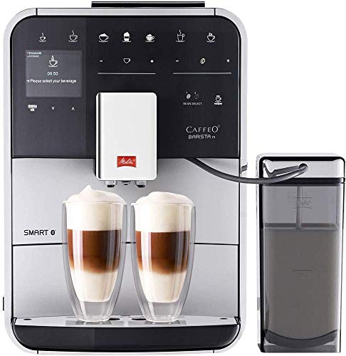 Melitta Caffeo Barista TS Smart F850-101 Kaffeevollautomat mit Milchbehälter (Silber)