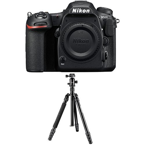Nikon D500 Digitale Spiegelreflexkamera (LCD-Touchmonitor, 4K-UHD-Video) nur Gehäuse schwarz + Mantona Laurum 501)
