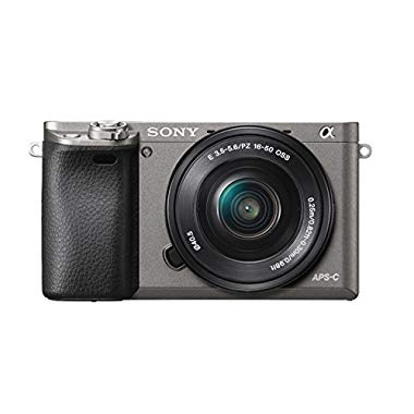 Sony Alpha 6000 Systemkamera (LCD-Display, Exmor APS-C Sensor, High Speed Hybrid AF) inkl. SEL-P1650 Objektiv graphit-grau)