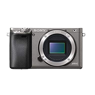 Sony Alpha 6000 Systemkamera (LCD-Display, Exmor APS-C Sensor, Full-HD, High Speed Hybrid AF) graphit-grau)