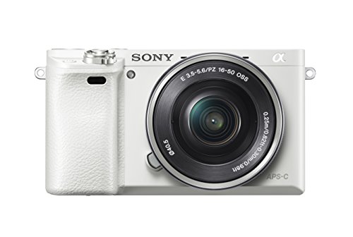 Sony Alpha 6000 Systemkamera (LCD Display, Exmor APS-C Sensor, Full HD, High Speed Hybrid AF) weiß) (inkl. Objektiv (16-50 mm))