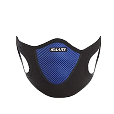 Staubmasken Atemschutzmasken, Dustproof Breathing Filtermaske Gesichtsmasken Staub-Maske für Partikel Stoff Aktivkohlefilter Mund Abdeckung Filter Mundschutz (Blau)
