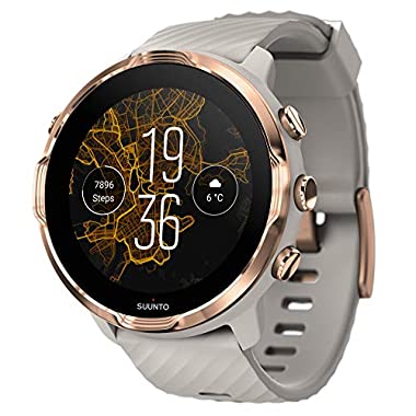 Suunto 7 Smartwatch mit vielfältiger Sporterfahrung und Wear OS by Google (Einheitsgröße, Grau/Rosegold)