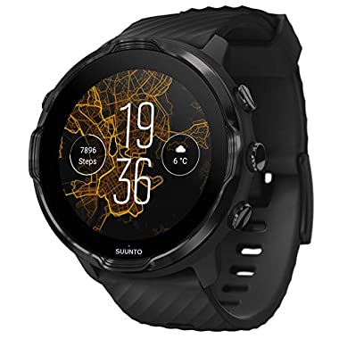 Suunto 7 Smartwatch mit vielfältiger Sporterfahrung und Wear OS by Google (Einheitsgröße, Schwarz)